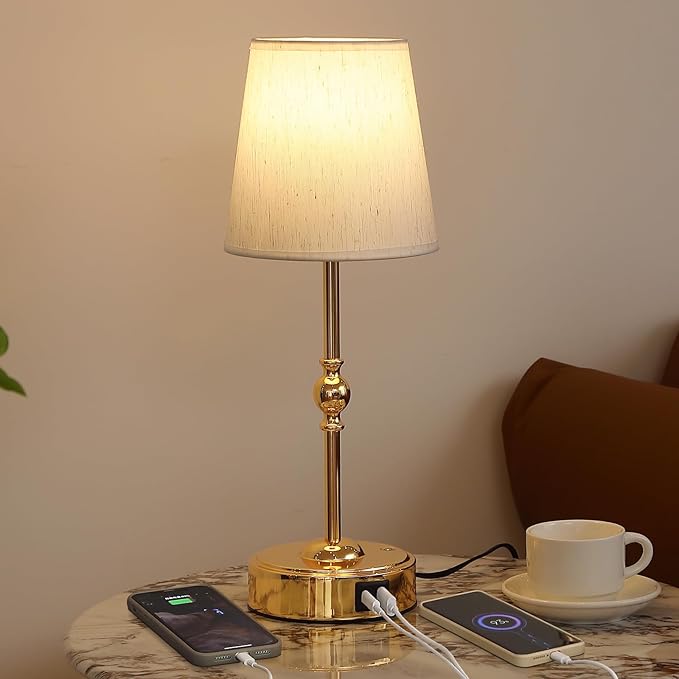 Cordless Rechargeable LED Table Lamp with Dimmer,Nightstand