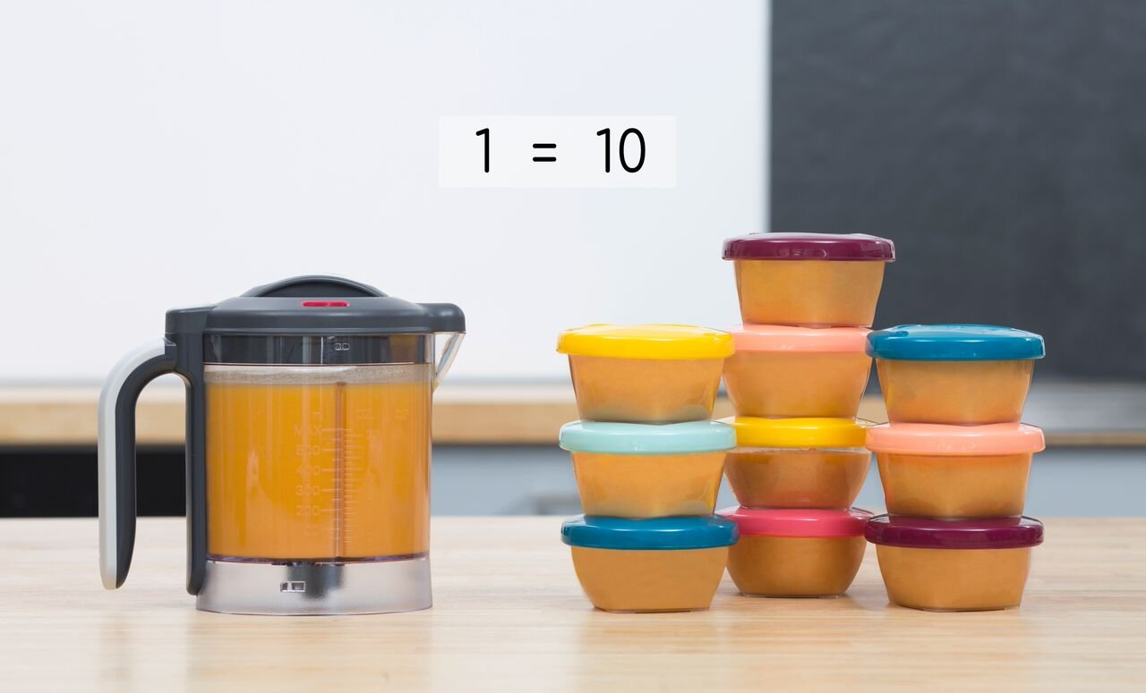 Meal Station Grey: Multi-Speed Baby Food Maker Steamer and Puree Blender