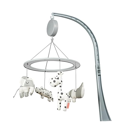 Musical Mirror Mobile Sleepy Powder - Mobile with Lullaby - Deer Friends Croco