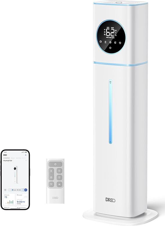 11L Smart Humidifier Large Room 700 ft², 100H Cool Mist Air Humidifiers for Bedroom