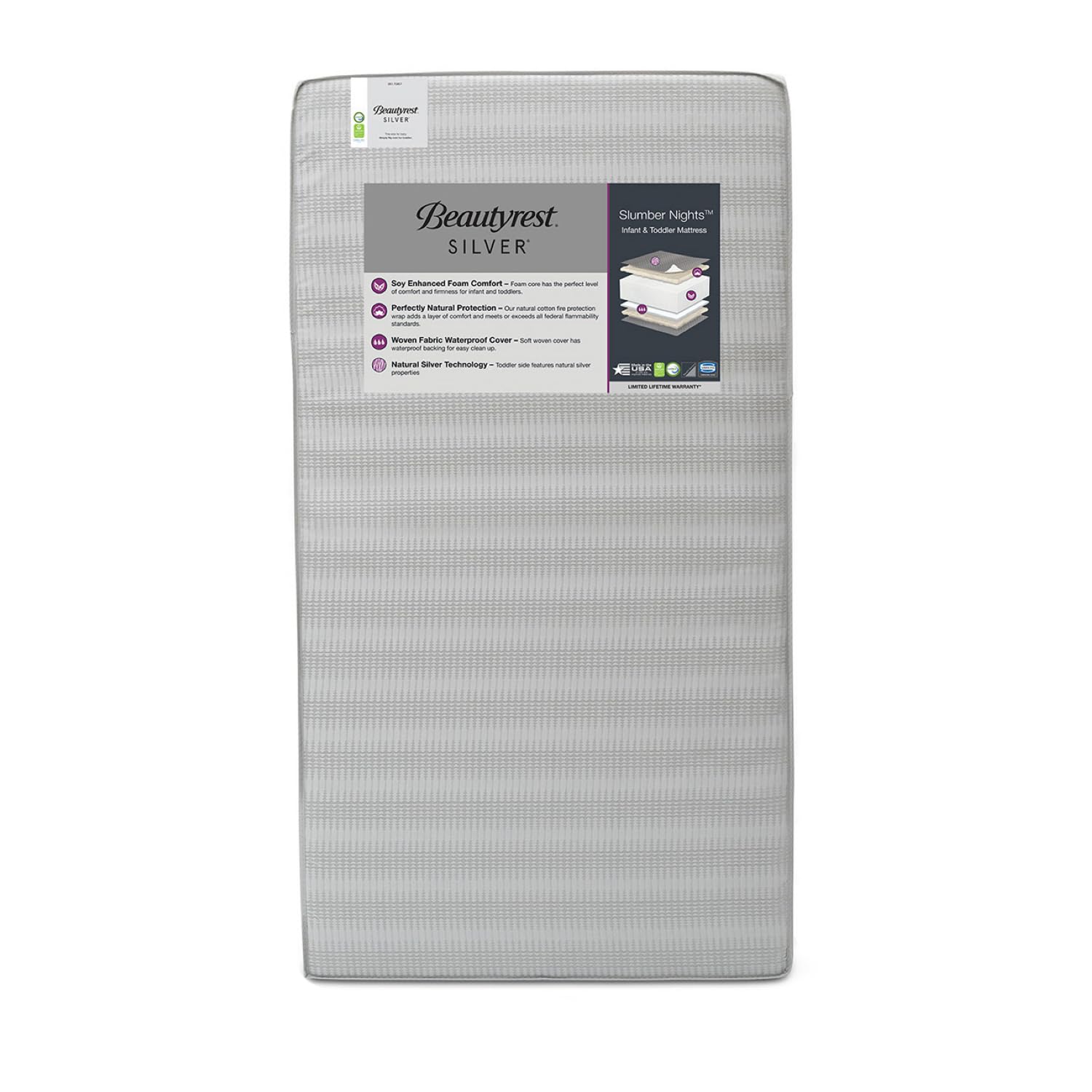 Silver Slumber Nights Dual Sided 2-Stage Crib Mattress