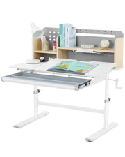 39in Wide Adjustable Height Kids Desk with Tilting Desktop