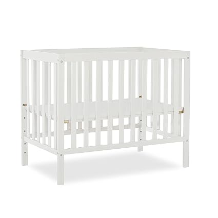Me Edgewood 4-in-1 Convertible Mini Baby Crib in Olive GreenGuard