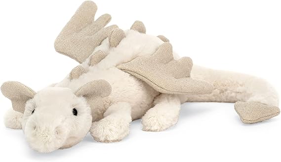 Snow Dragon Stuffed Animal, Large 19.5 inches - Mythical Plush Toy - Classic Children's Gift