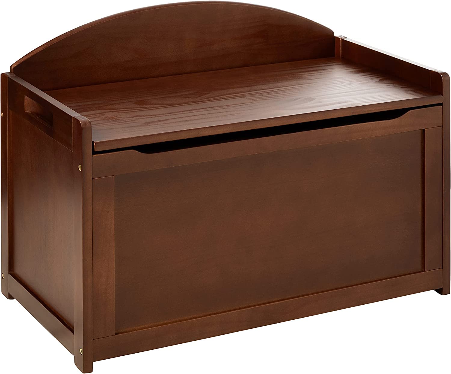 Child's Toy Chest, 33.25" W x 17.75" D x 24.5" H, Walnut Finish
