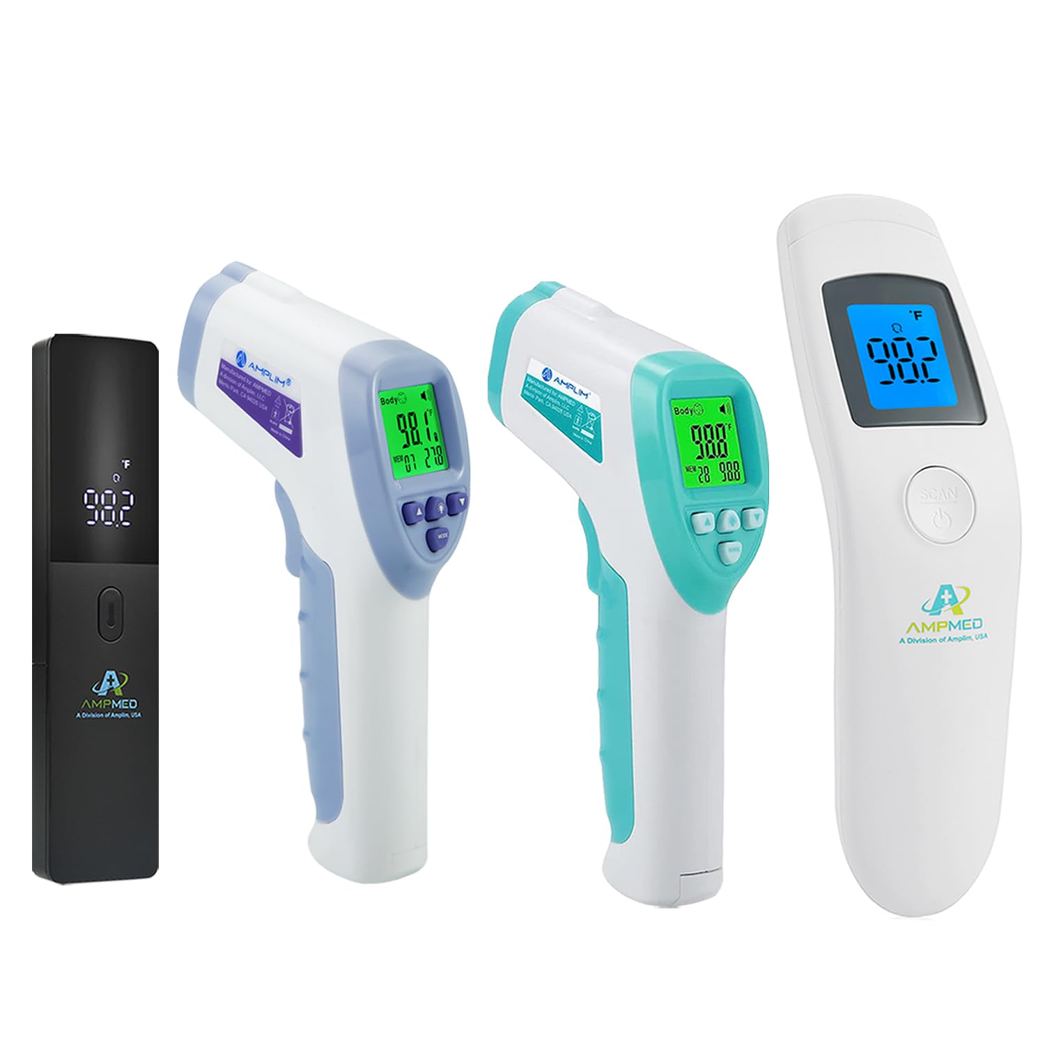 4-Pack Hospital & Medical Grade Non Contact Digital Infrared Forehead Thermometer