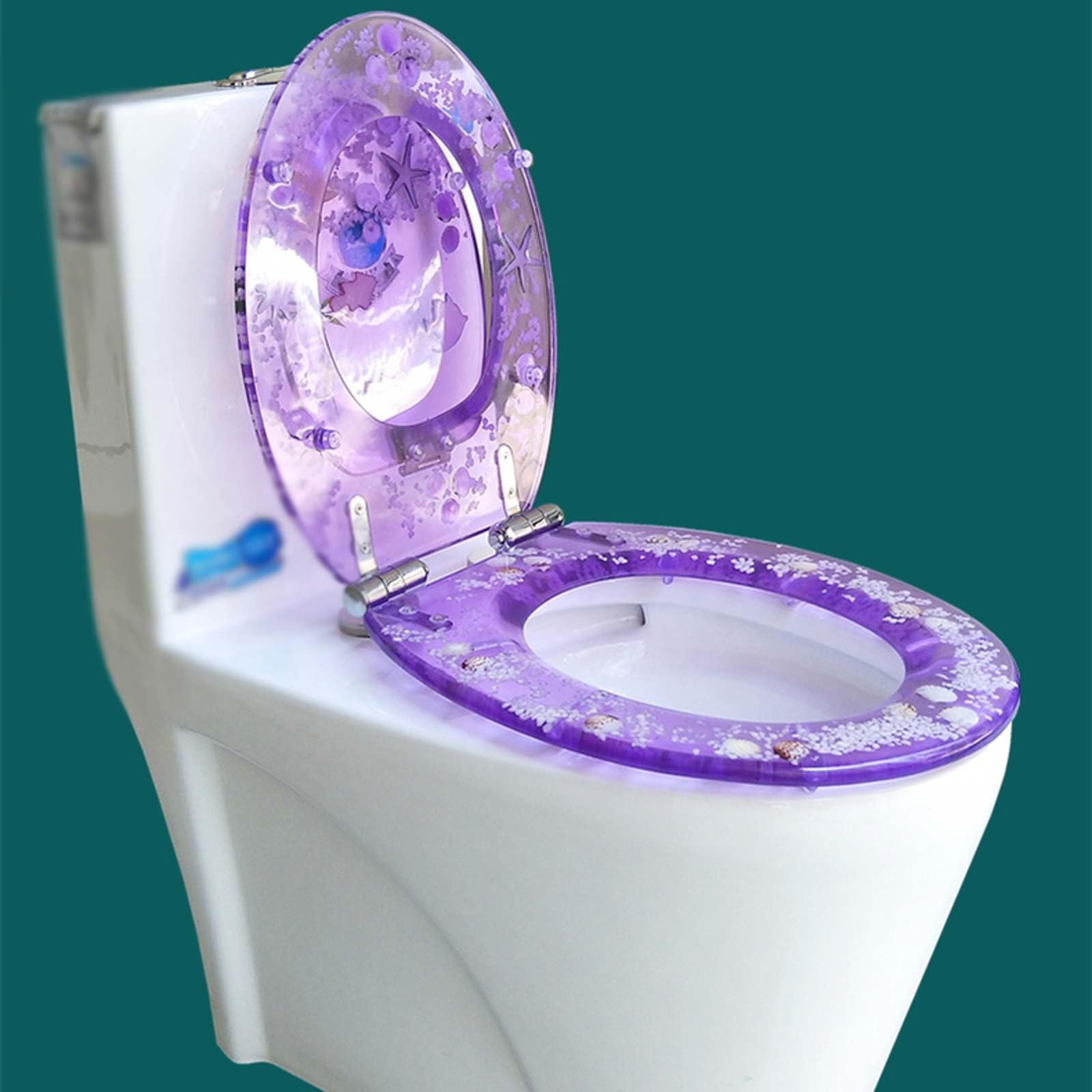 Toilet Seat with Quick-Release Soft Close, 2 In 1 Potty Training