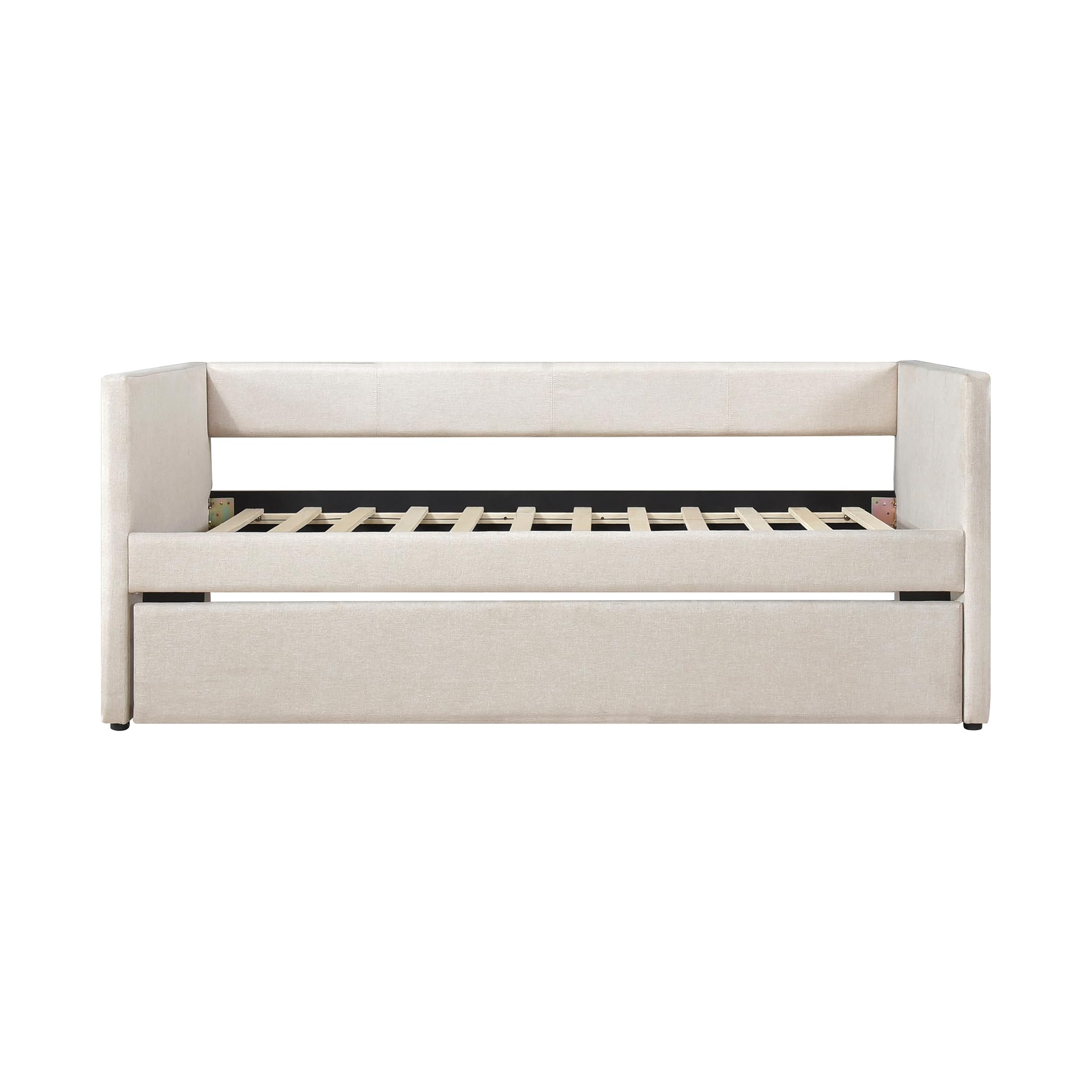 Upholstered Daybed with Trundle Twin Size