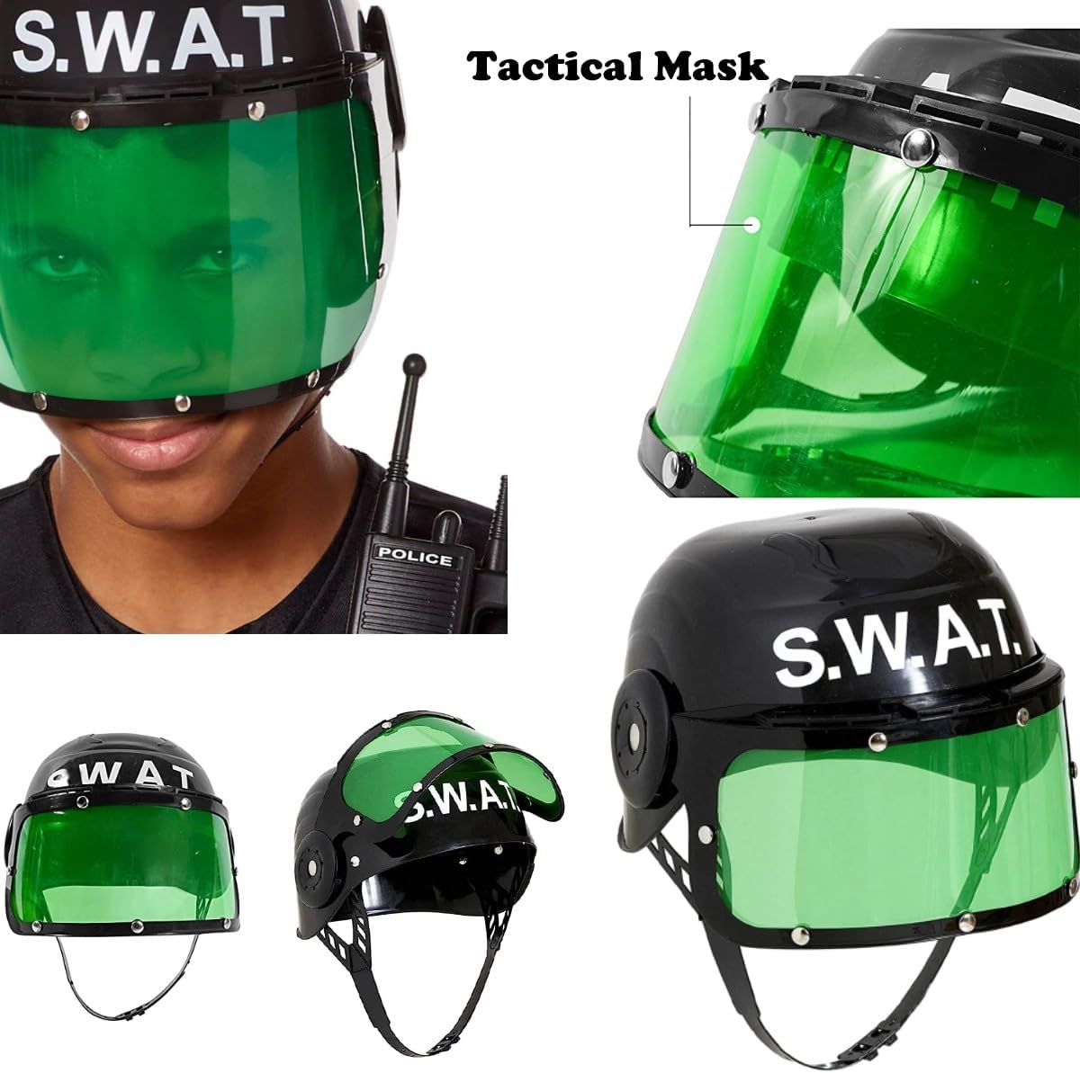 6 PACK - Dress Up Pretend Career Role Play Hard Hats & Helmets