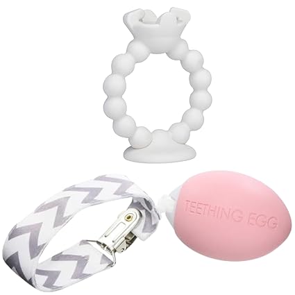 and Grippie Ring - Baby Development Toys, Teether for 3, 4, 6