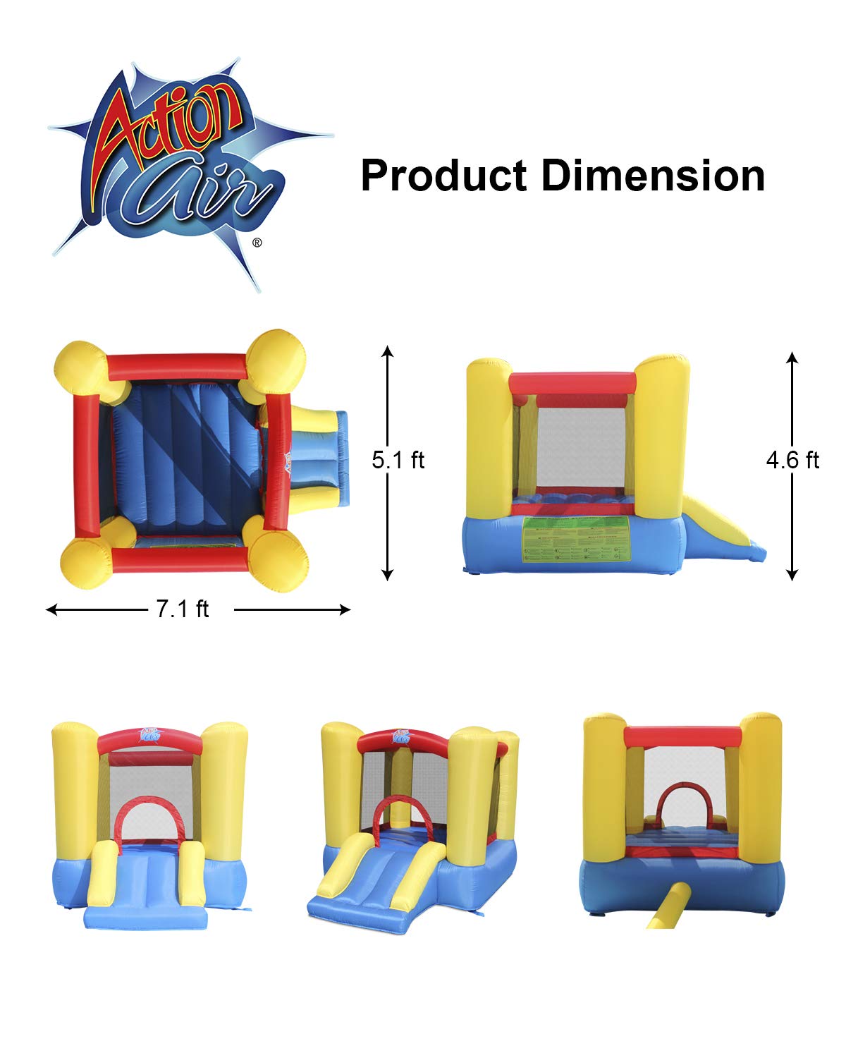 Toddler Inflatable Bounce House with Slide