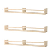 Wall Mounted Floating Bookshelves for Nursery - Set of 3
