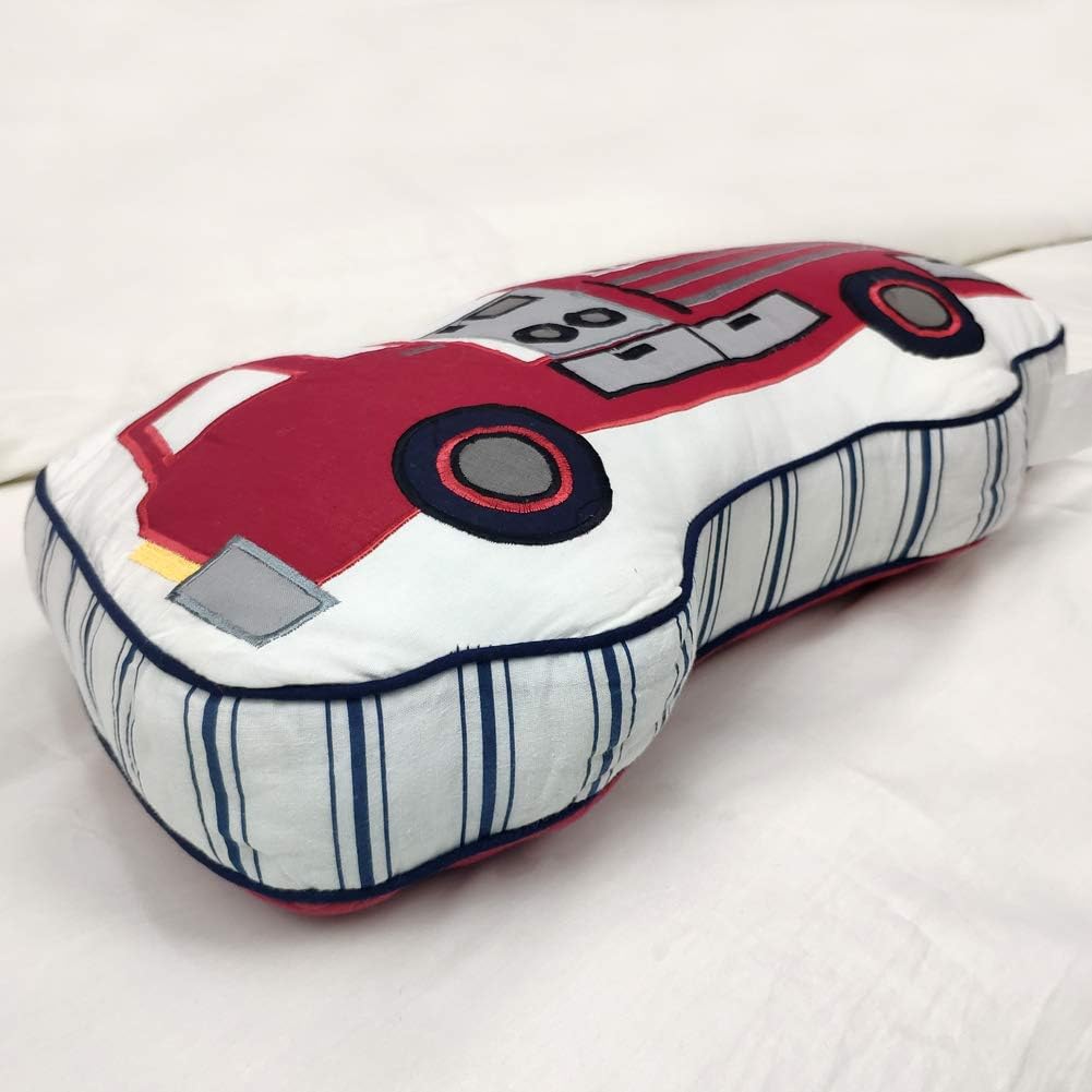 Boys Pillow Fire Truck Pillow Boys Cotton Decorative Throw Pillows