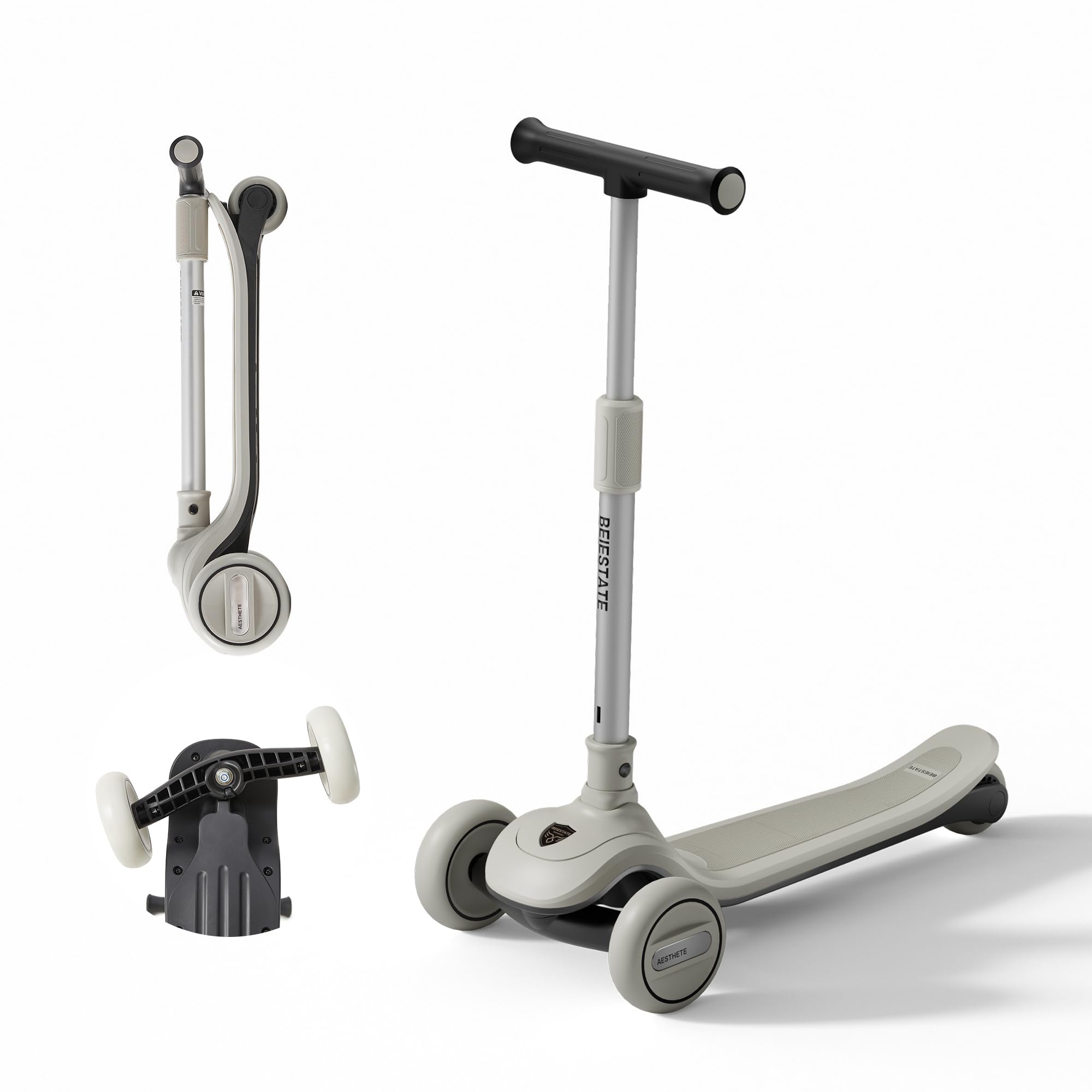 3 Wheel Scooter for Kids Ages 3-18, Max 220 lbs, Front Wheel Adjustable