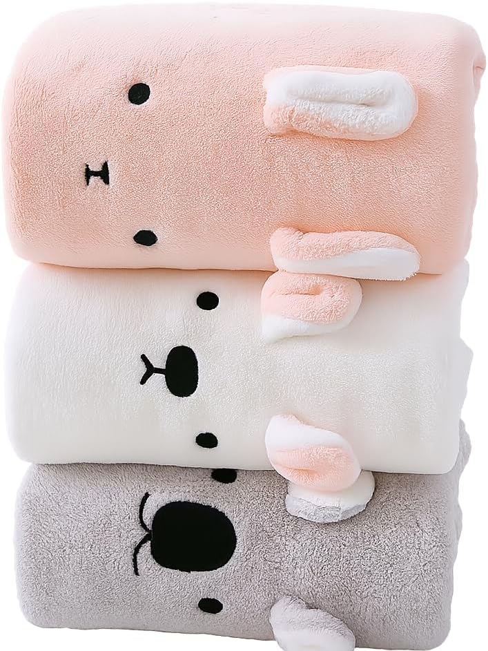 3-Pack Toddler Bath Towel Large 57x27 Inch | Hooded Kids