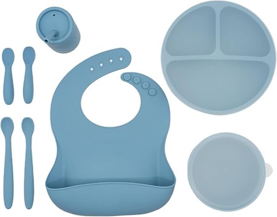 Led Weaning Bundle, Silicone Suction Bowl, Spoons
