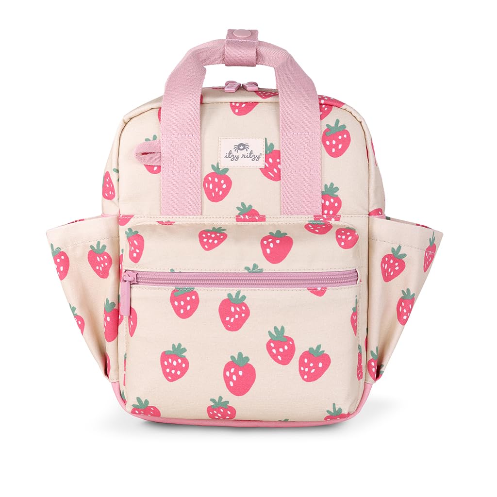 Toddler Backpack with Adjustable Straps, 2 Side Pockets & Spacious Interior plus Itzy