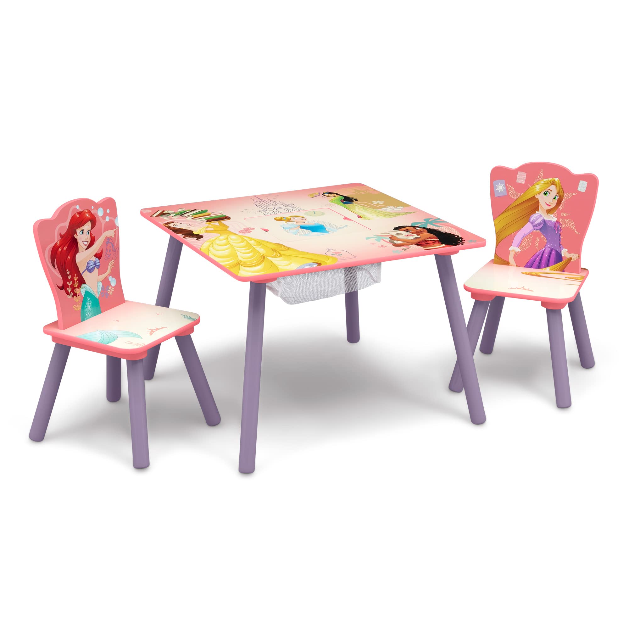 Kids Table and Chair Set with Storage (2 Chairs Included) - Ideal for Arts & Crafts