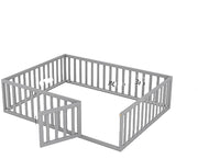 Queen Floor Bed Solid Wood Montessori Bed Frame