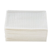 Disposable Towels [Pack of 500] for Dental Bibs, Nails, Tattoo, Dentist, Medical - 13 x 18 in, 2-Ply Tissue, Waffle Embossed, White