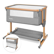 4 in 1 Baby Bassinet, Bedside Bassinet for Baby, Adjustable Bedside Sleeper