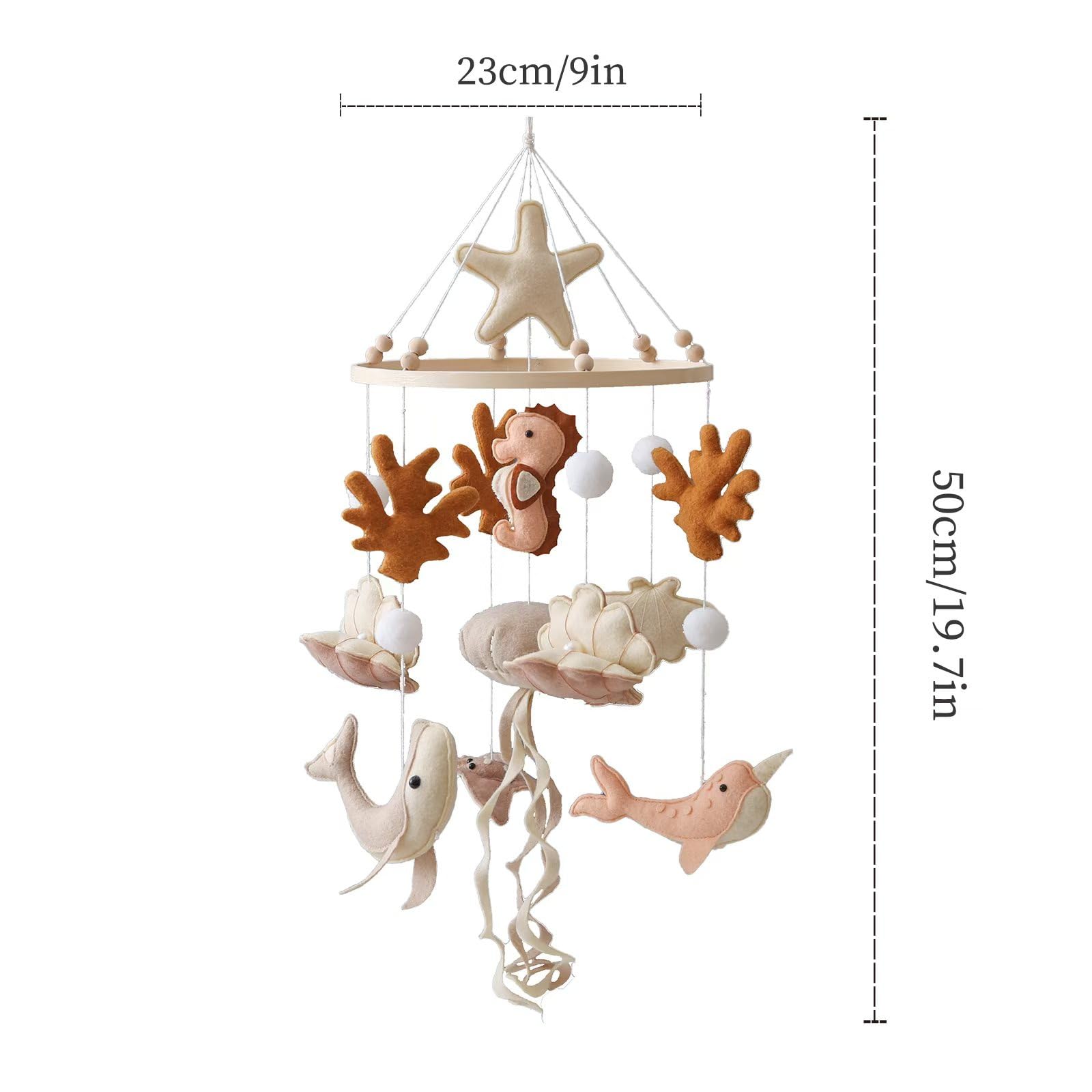 Ocean Theme Crib Mobile for Baby Nursery