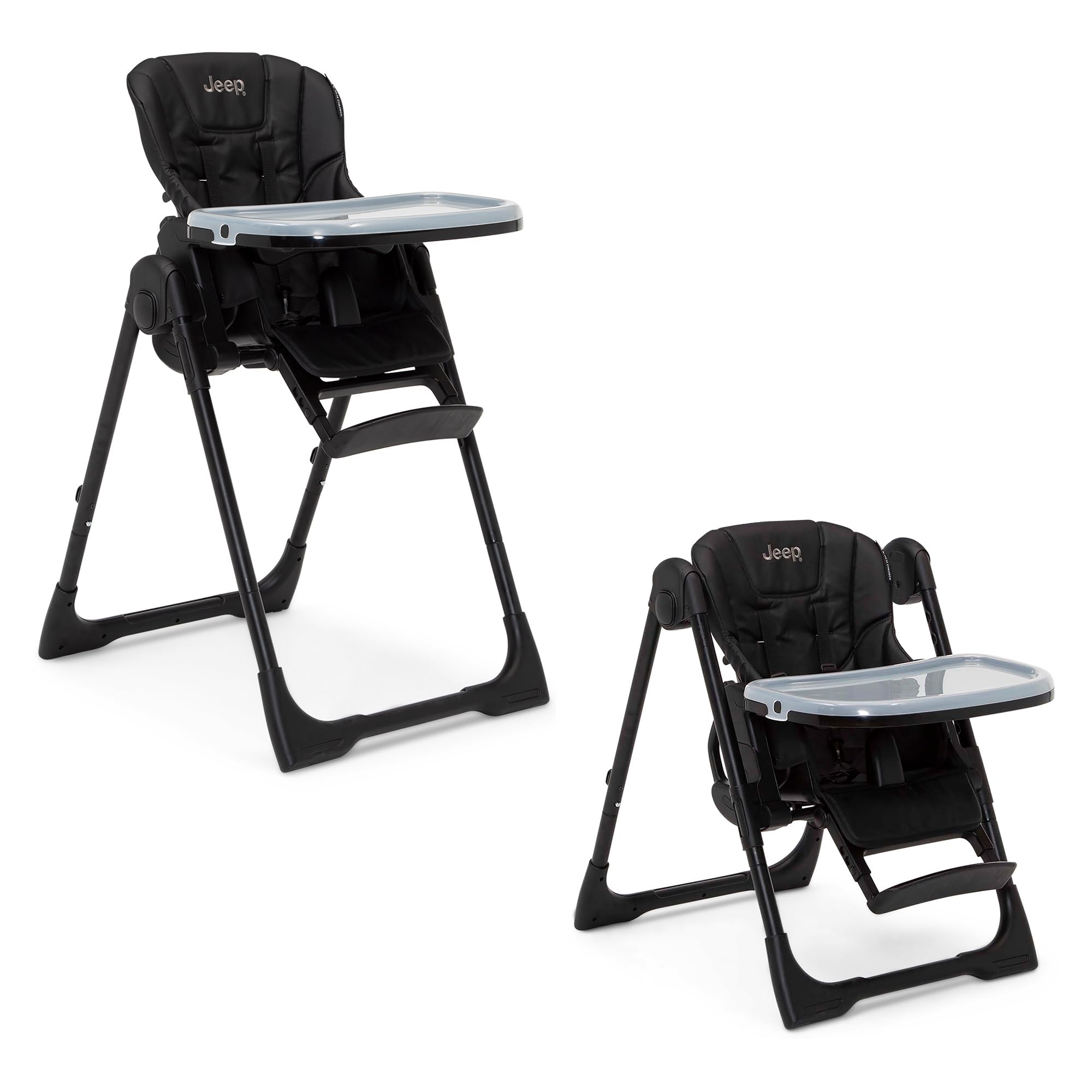 Convertible 2-in-1 High Chair with Adjustable Height and Recline