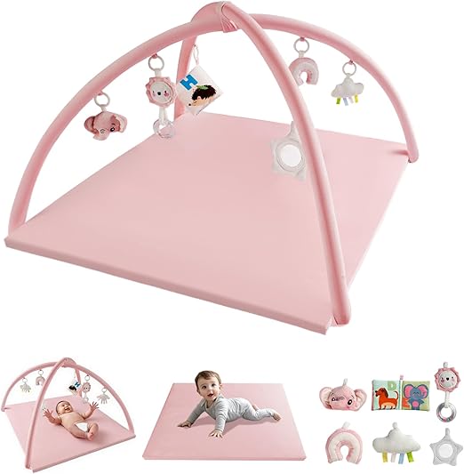 Wooden Baby Play Gym - Natural Finish Pinewood Baby Activity Gym