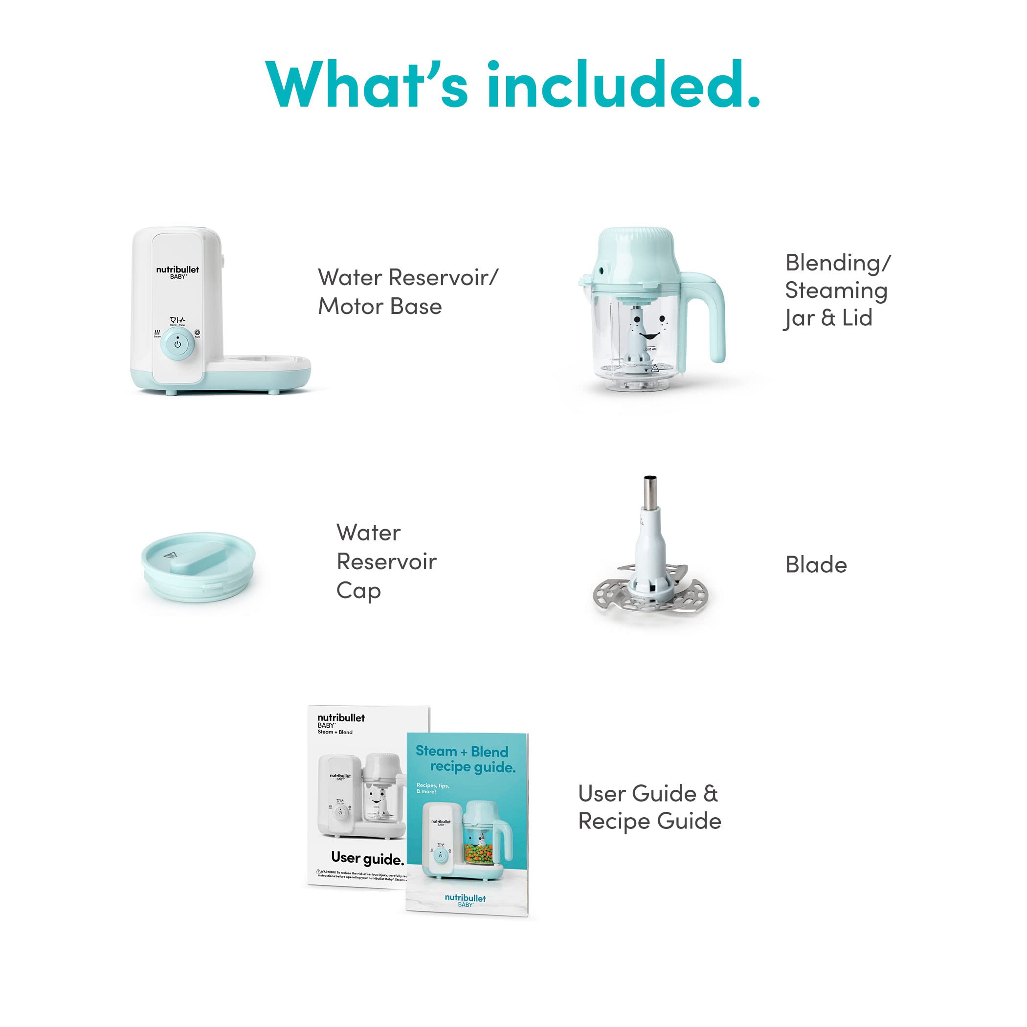 nutribullet Baby Steam + Blend, White/Blue