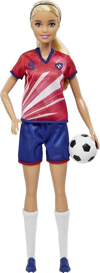 Careers Fashion Doll & Accessory, Soccer Player with Brunette Ponytail