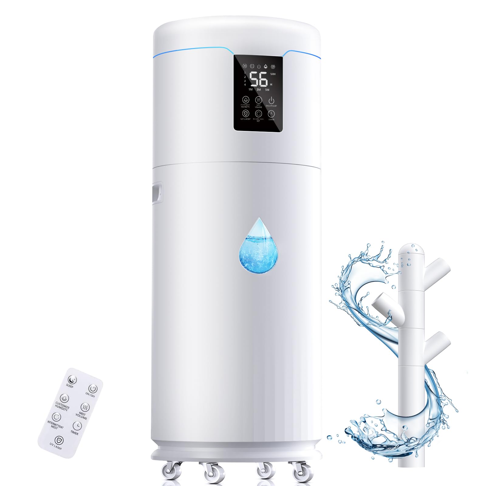 17L/4.5Gal Ultra Large Humidifiers for Bedroom 2000 sq ft