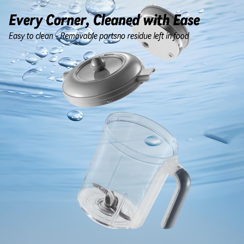 Baby Food Maker | One Step Baby Food Processor Steamer Puree Blender- - BPA-Free, Quiet Operation, Adjustable Texture, Easy to Clean, Stainless Steel Parts, Touch Screen Control, White