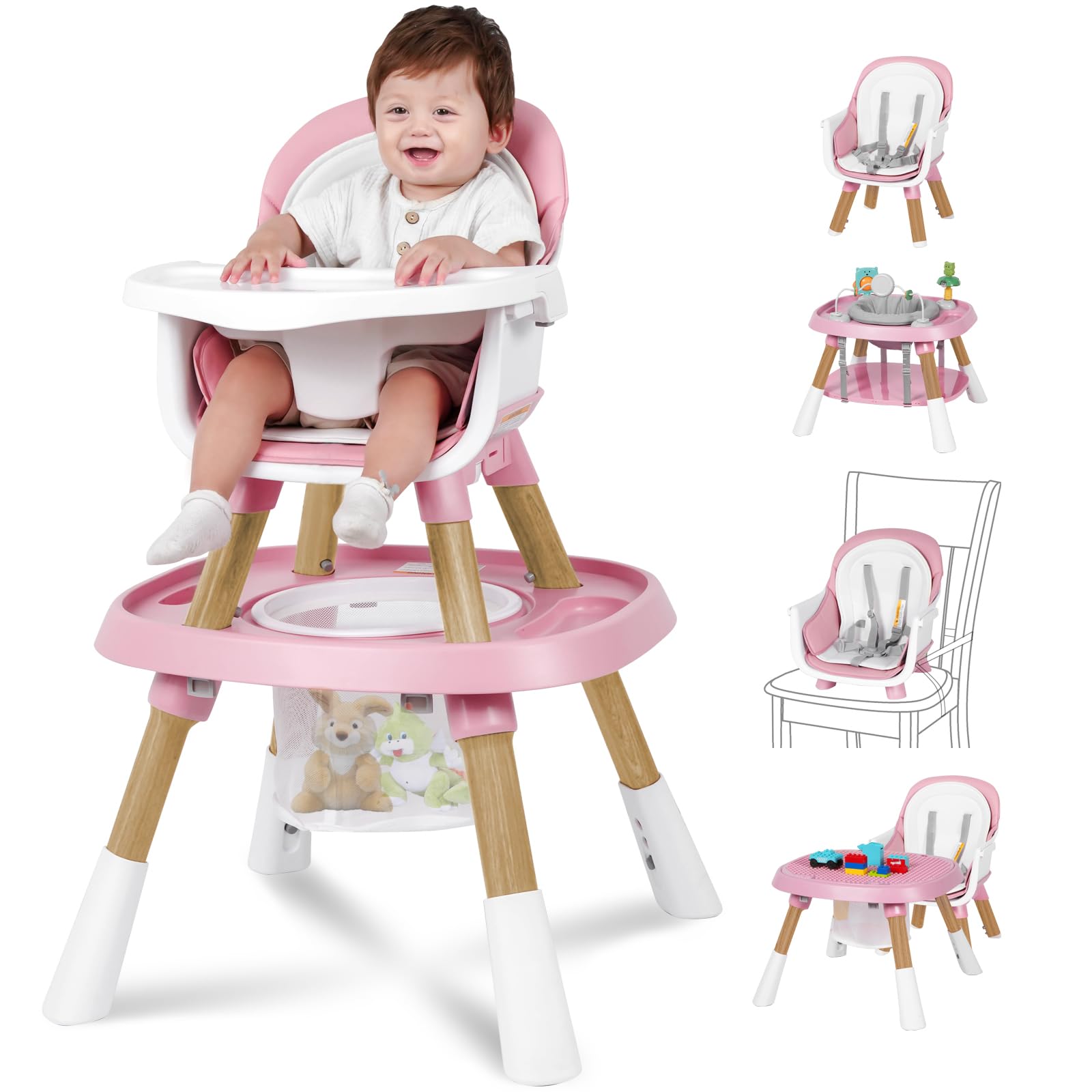 15-in-1 Convertible High Chair for Babies and Toddlers