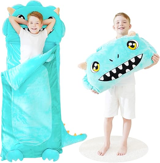 Bag with Pillow - Larger Toddler Nap Mat - Plush Cat Slumber