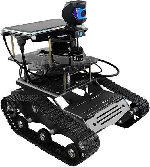 Robot Kit for Jetson Nano ROS Programming Tank Car with SLAM Lidar Mapping Navigation