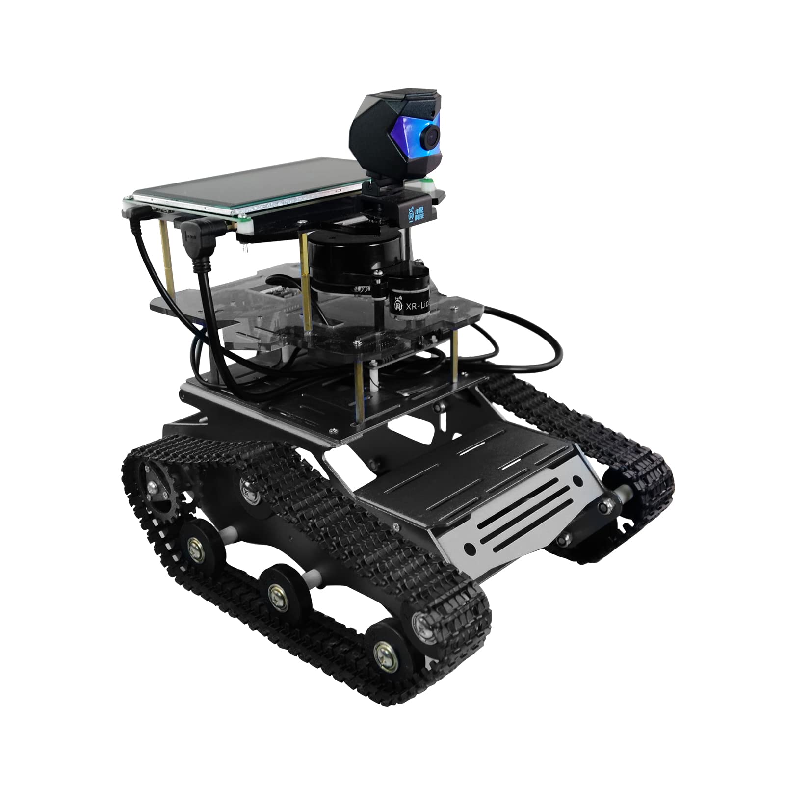 Robot Kit for Jetson Nano ROS Programming Tank Car with SLAM Lidar Mapping Navigation