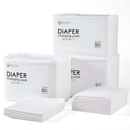 Disposable Changing Pads for Baby, 100 Pack Disposable Changing Pad Liners