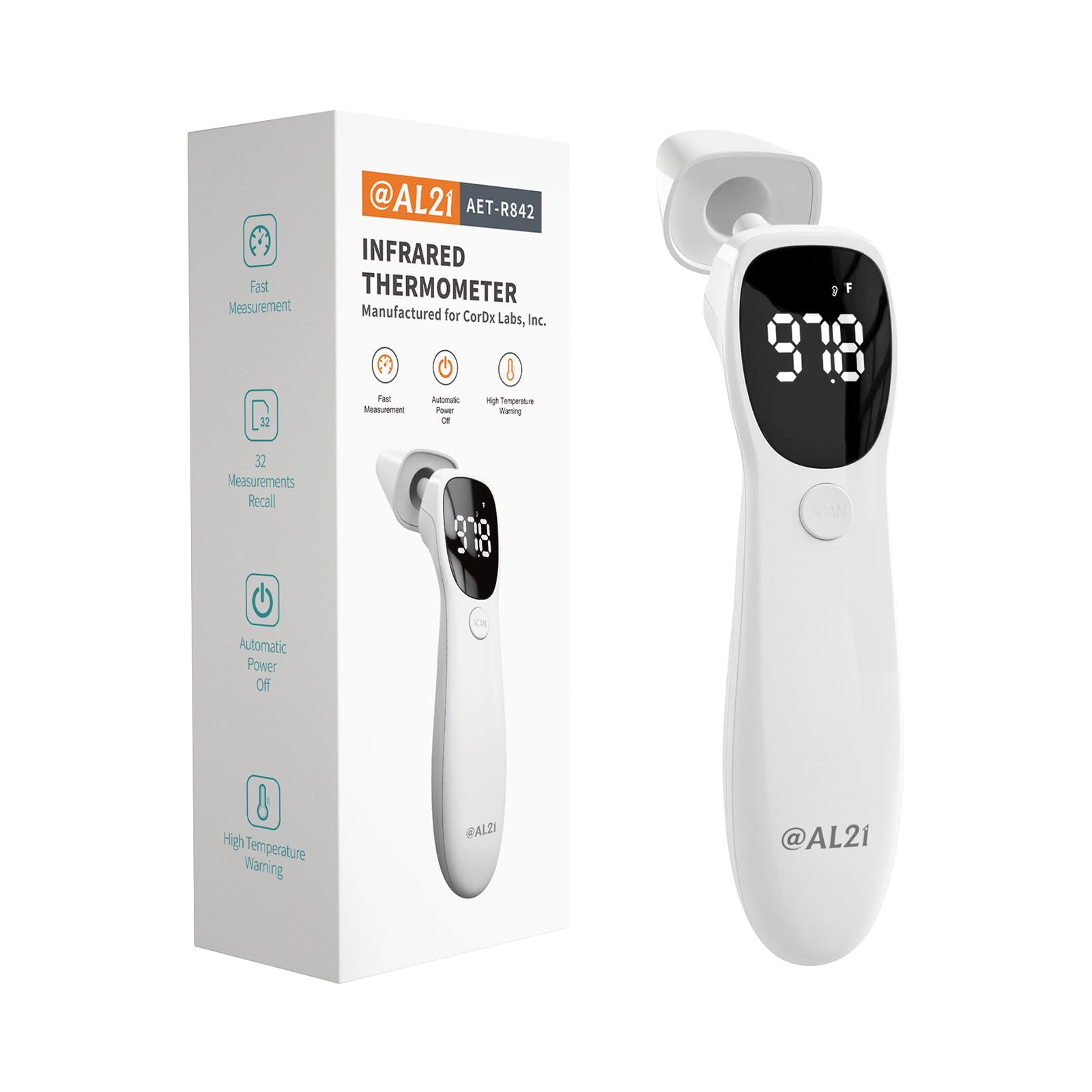 Dual Mode Thermometer for Adults, Kids, and Babies – Infrared Digital Forehead and Ear
