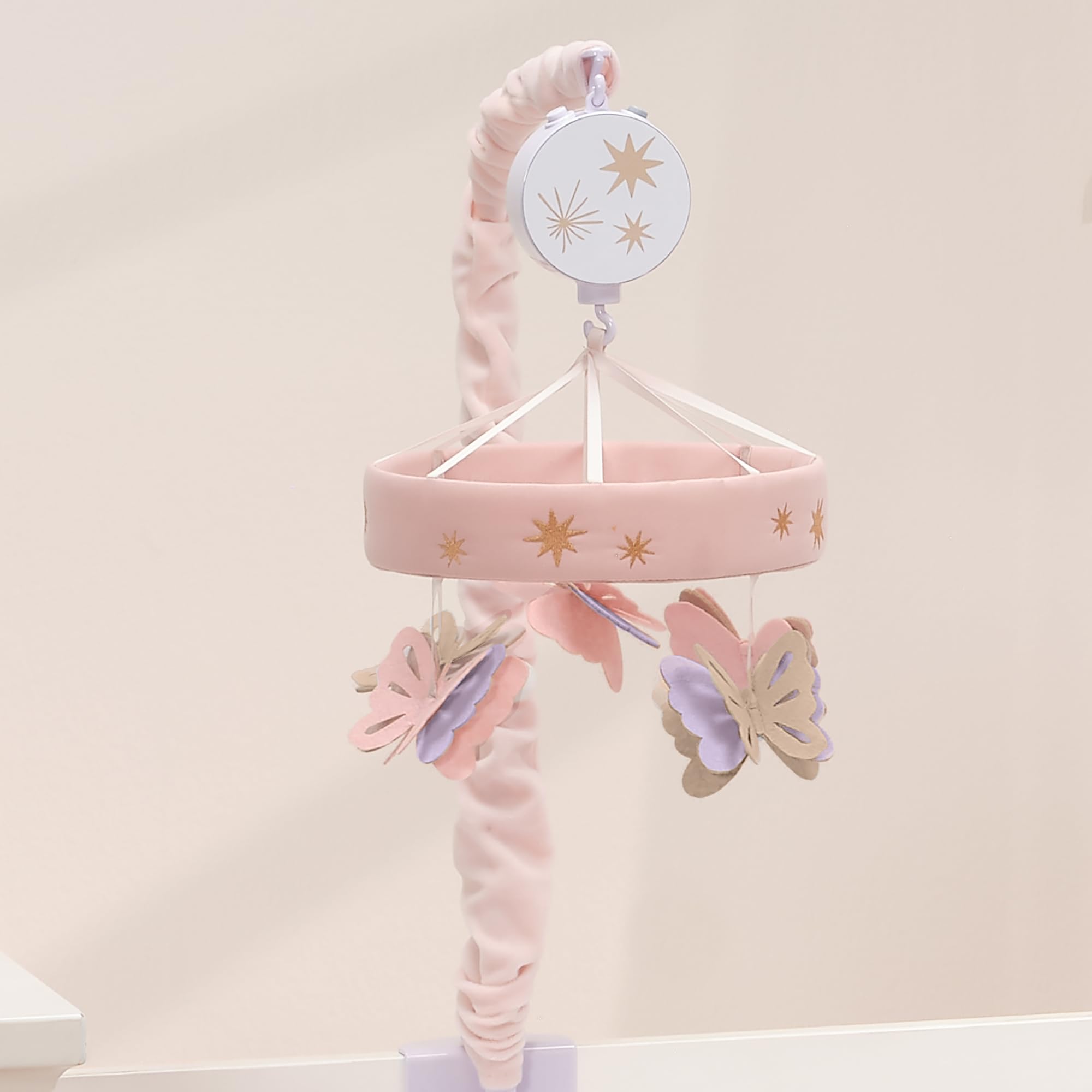 Crib Mobile for Boys or Girls - Light and Dark Blue Musical Baby