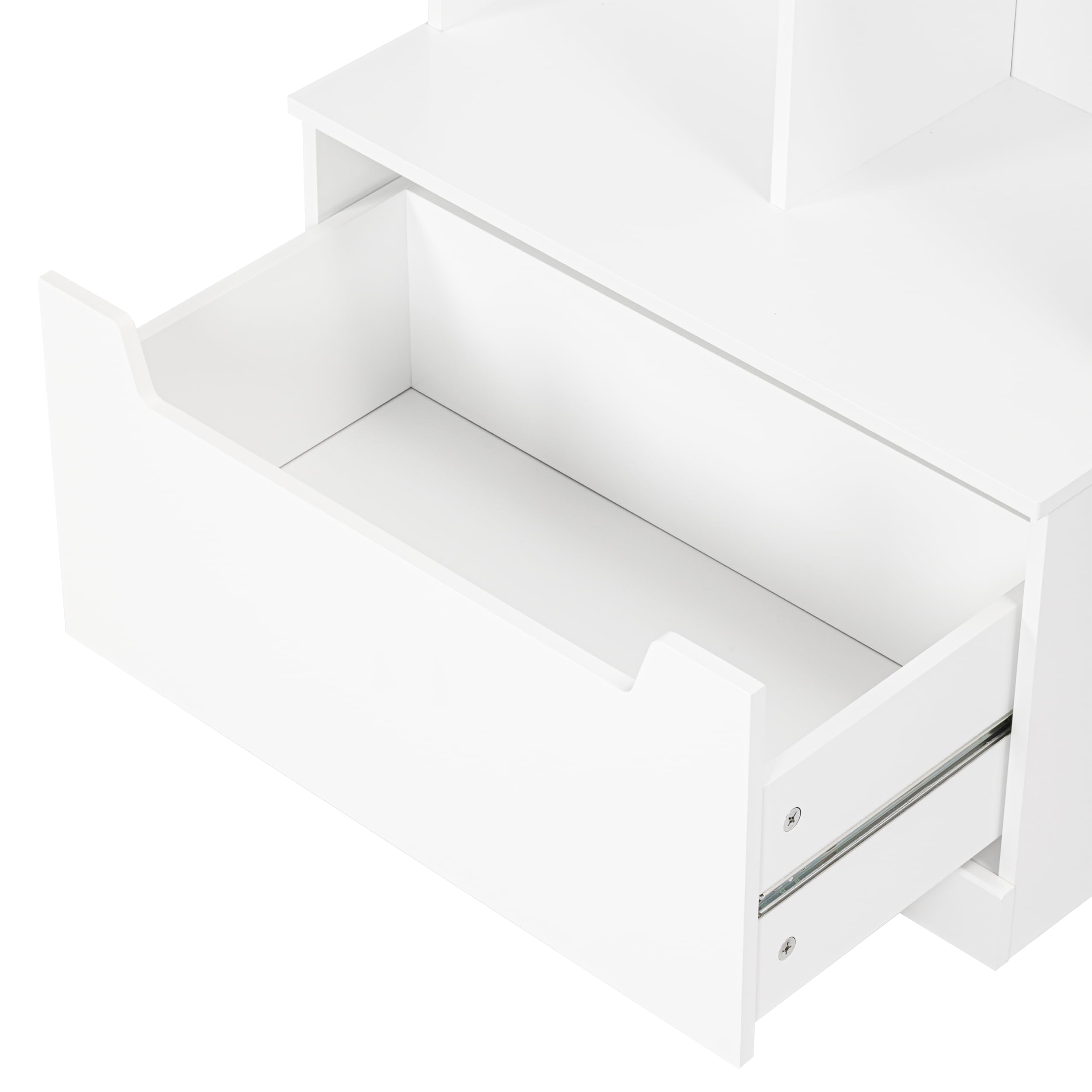 Kids Bookshelf and Toy Storage Organizer with Drawer
