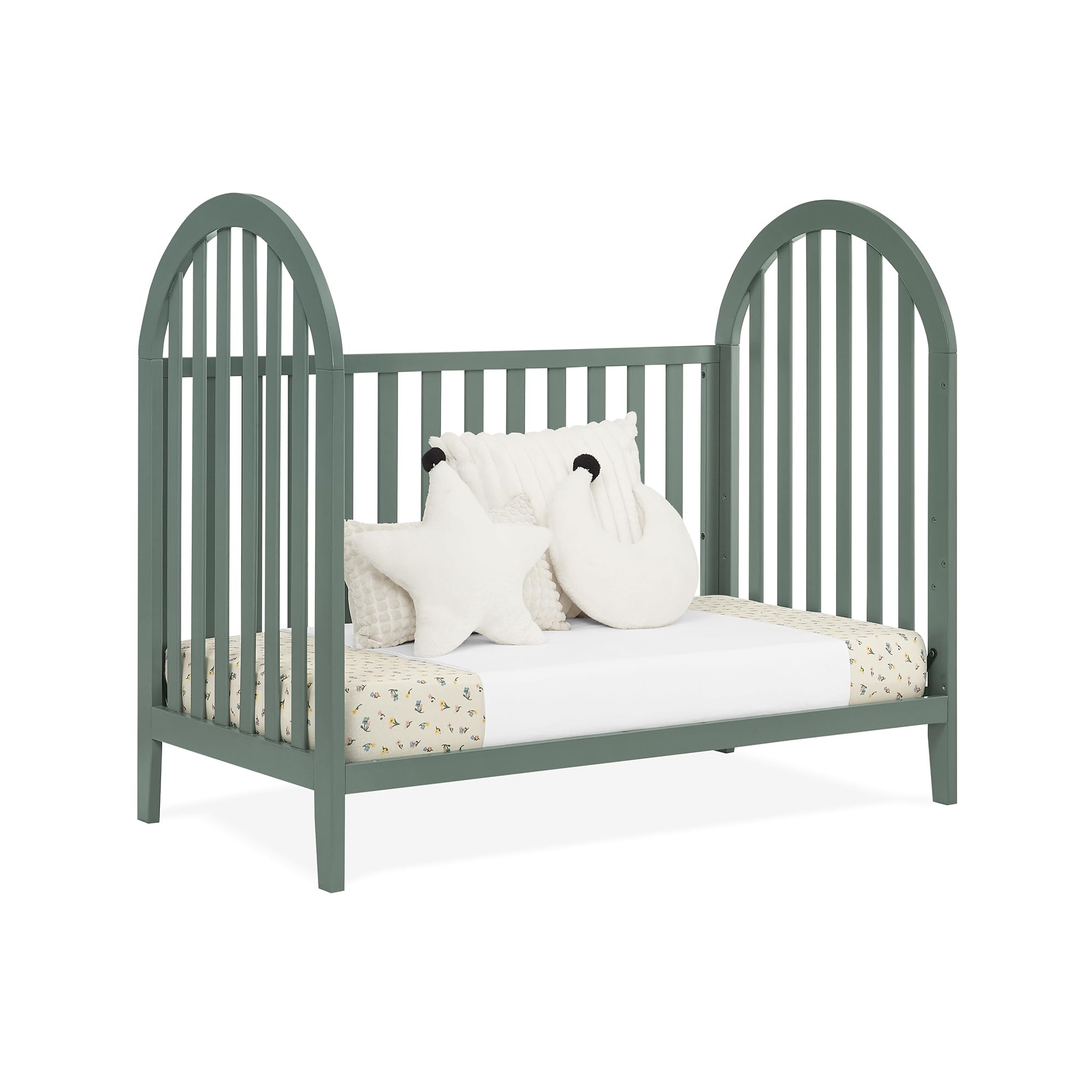 4-in-1 Convertible Crib with Adjustable Mattress Height