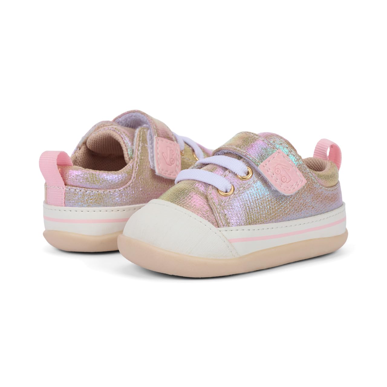 See Kai Run Stevie Mini - First Walker Shoe for Infants, Gold Metallic, Infant 3