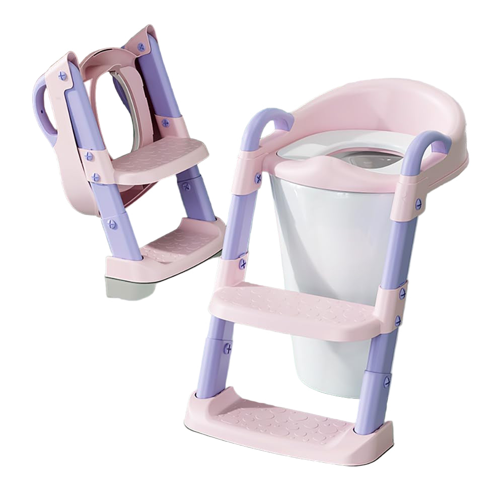 Toilet Seat For Boys Girls, Toddler Toilet Seat With Step Stool Ladder
