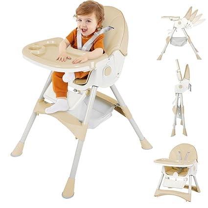 Foldable Baby High Chair for Babies & Toddlers – Adjustable