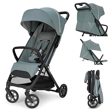 Quid³ Stroller, Planet Green - Compact Reclining Travel Stroller