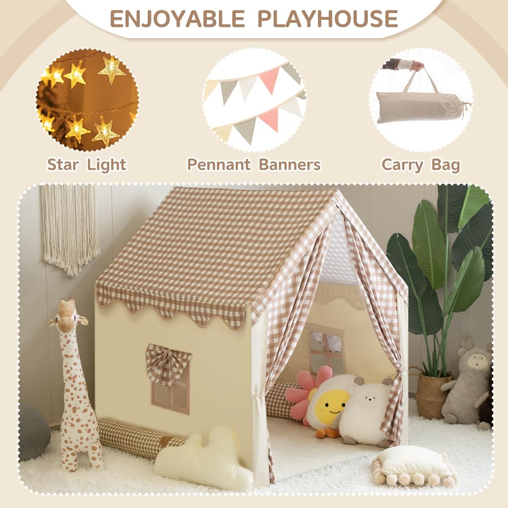 Kids Play Tent with Star Lights and Carry Bag