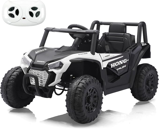 12V Electric UTV Car with Remote Control, Ride on Vehicles with Spring Suspension