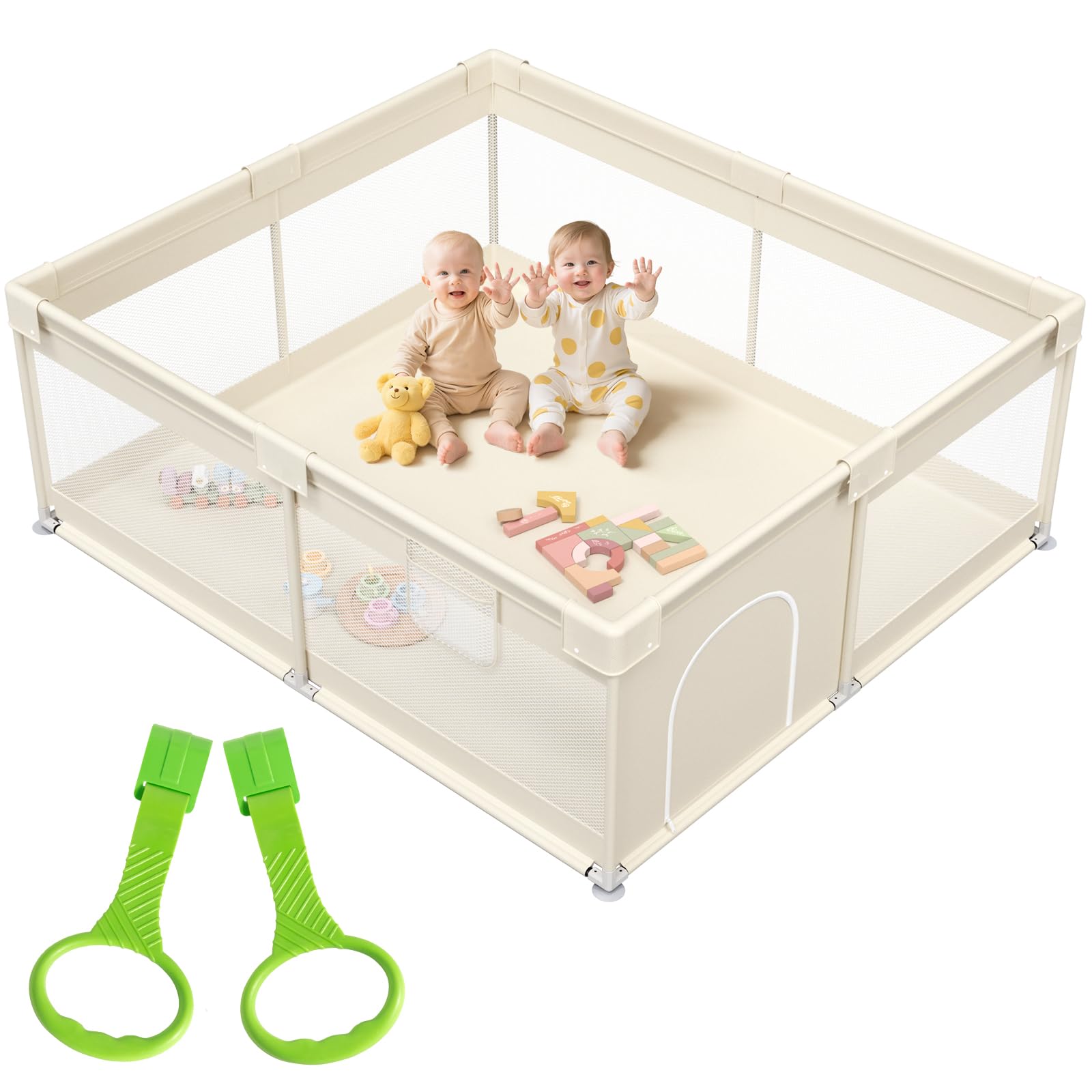 Large Baby Playpen for Toddler - 69×59in Babies Play Pen