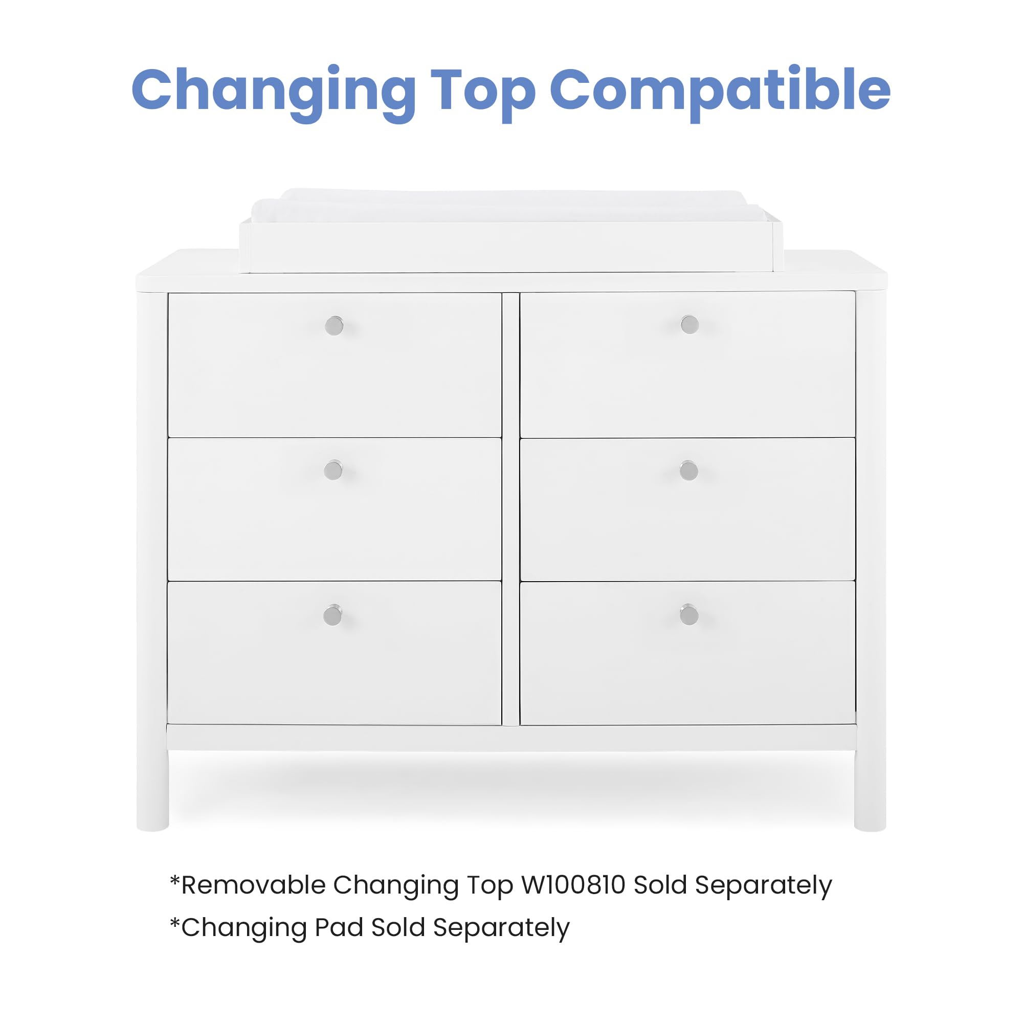 Brooks 6 Drawer Dresser with Interlocking Drawers