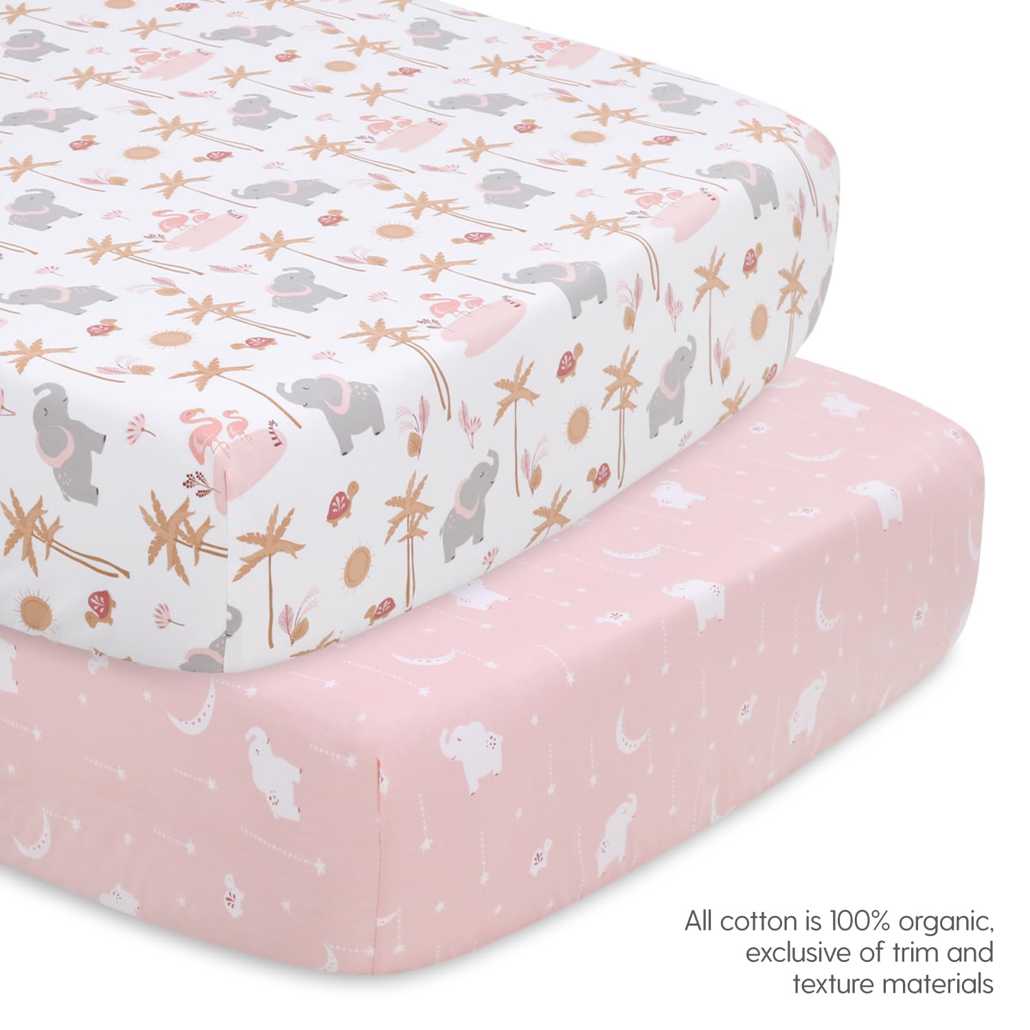 Organic Cotton Baby Crib Bedding Set Safari Theme